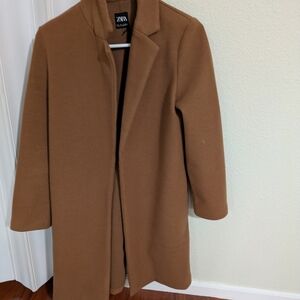 Zara Camel Overcoat